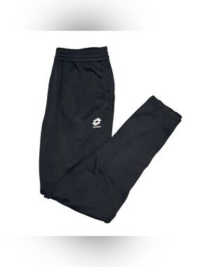 Lotto Track Pants Athletic Ankle Zippers Side Slit Pockets Sporty